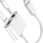 Lightning to 3.5mm Audio + Charger Adapter for iPhone/iPad/iPod
