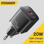 Essager 20W 2 ports Fast Charger- 6 Months Warranty