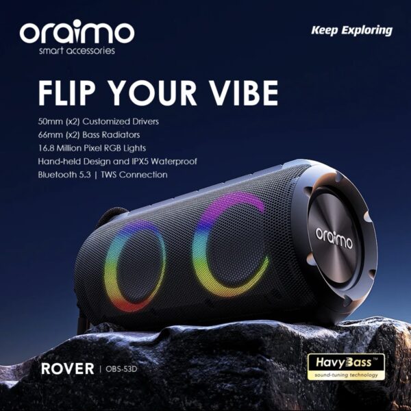 Oraimo Rover RGB Portable Wireless Speaker