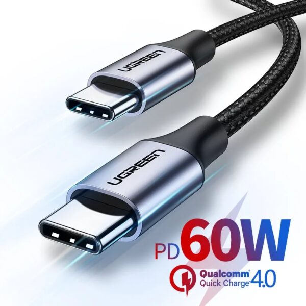 UGREEN USB Type-C to USB Type C PD 60W Cable Nylon Braided