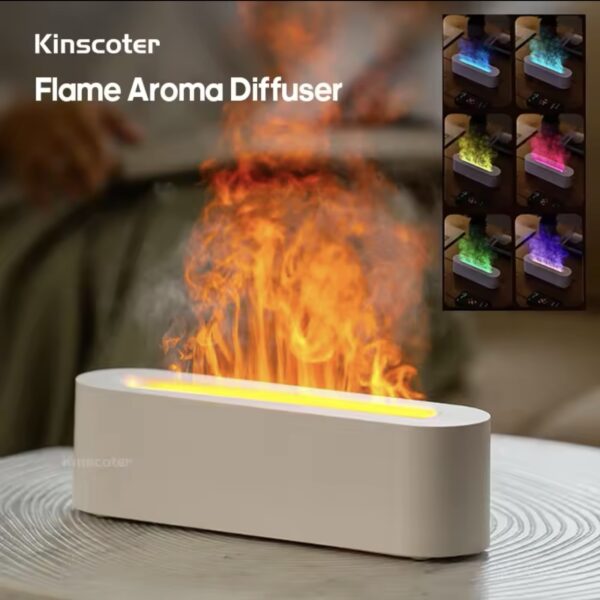 HD01 ColorFul Fire Humidifier Mist Maker Aroma Diffuser with Fragrance