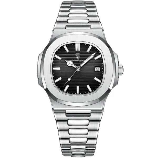 Poedagar 613 Men's Watch – Stainless Steel Strap (AA)