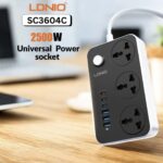LDNIO SC3604C Power Strip: The Ultimate 6-Port USB & 3-Outlet Charging Station