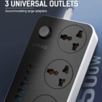 LDNIO SC3604C Power Strip: The Ultimate 6-Port USB & 3-Outlet Charging Station - Image 4
