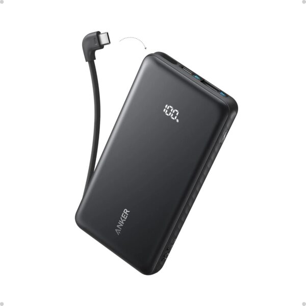 Anker Zolo 10000mAh 22.5W Power Bank (Built-in USB-C Cable)