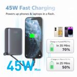 QCY PB20A 20000mAh 45W PD Fast Charging Powerbank - Image 4